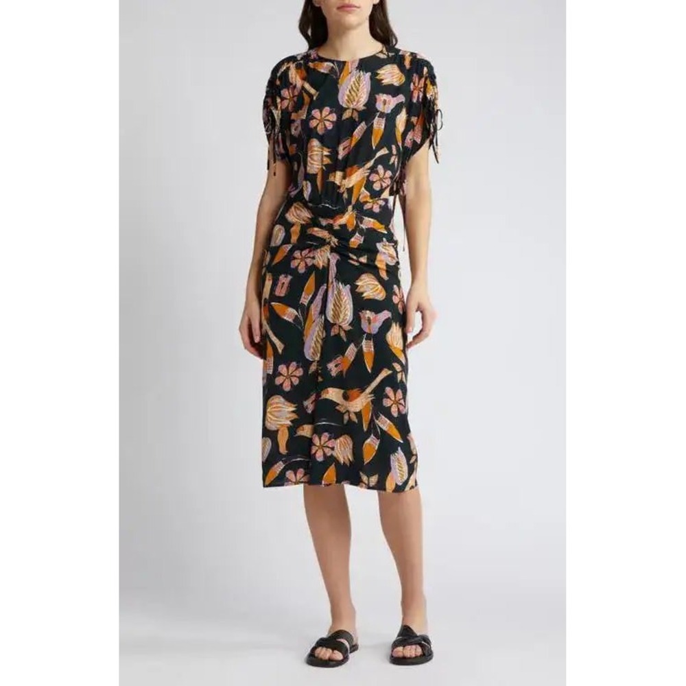 Sessun Carlotta Print Cutout Dress Women's XS 100% Viscose $394 Wedding Guest